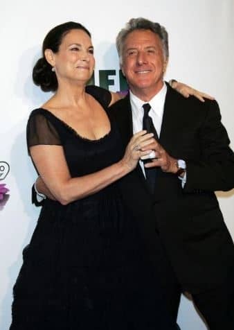 Dustin Hoffman and Lisa Hoffman at award show